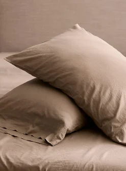 Solid pure organic cotton pillowcases