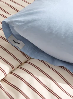 Solid pure organic cotton percale pillow sham