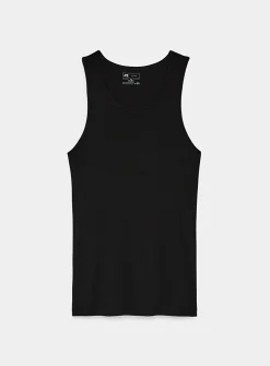 Solid ribbed tank undershirts