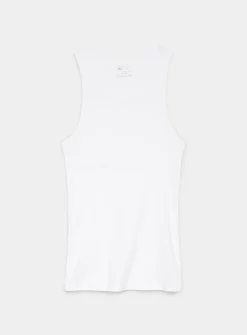 Solid ribbed tank undershirts