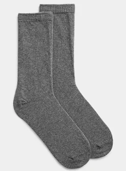 Solid stretch socks