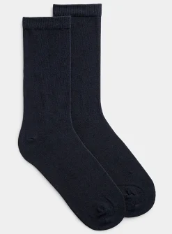 Solid stretch socks
