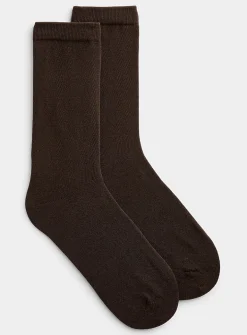 Solid stretch socks