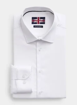 Solid stretch twill shirt