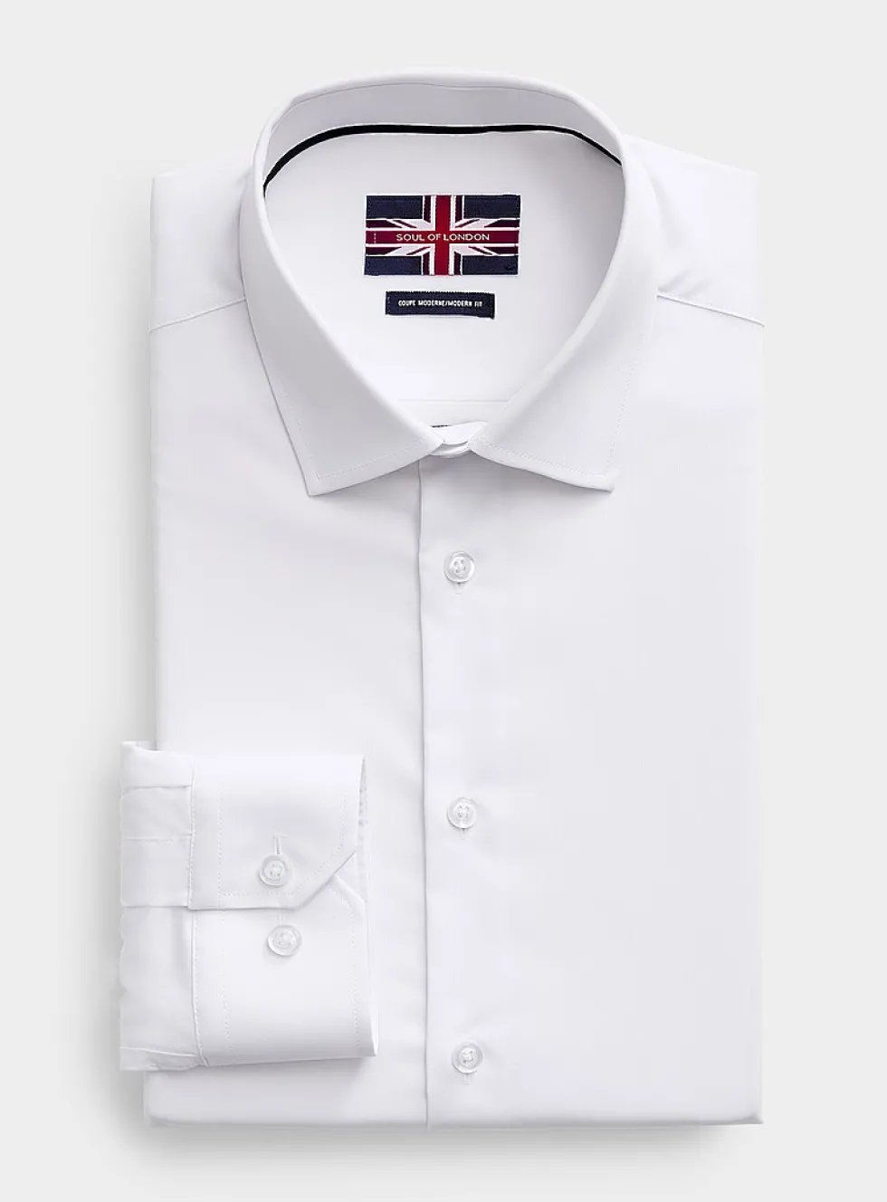 Solid stretch twill shirt