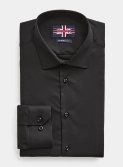 Solid stretch twill shirt