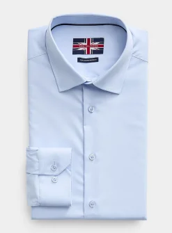 Solid stretch twill shirt
