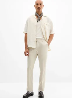 Solid twill comfort pant