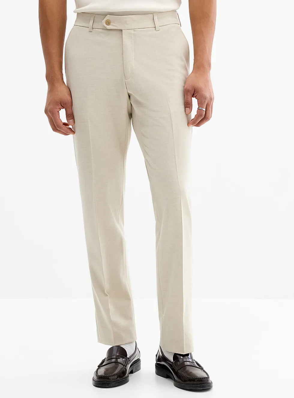 Solid twill comfort pant