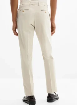 Solid twill comfort pant