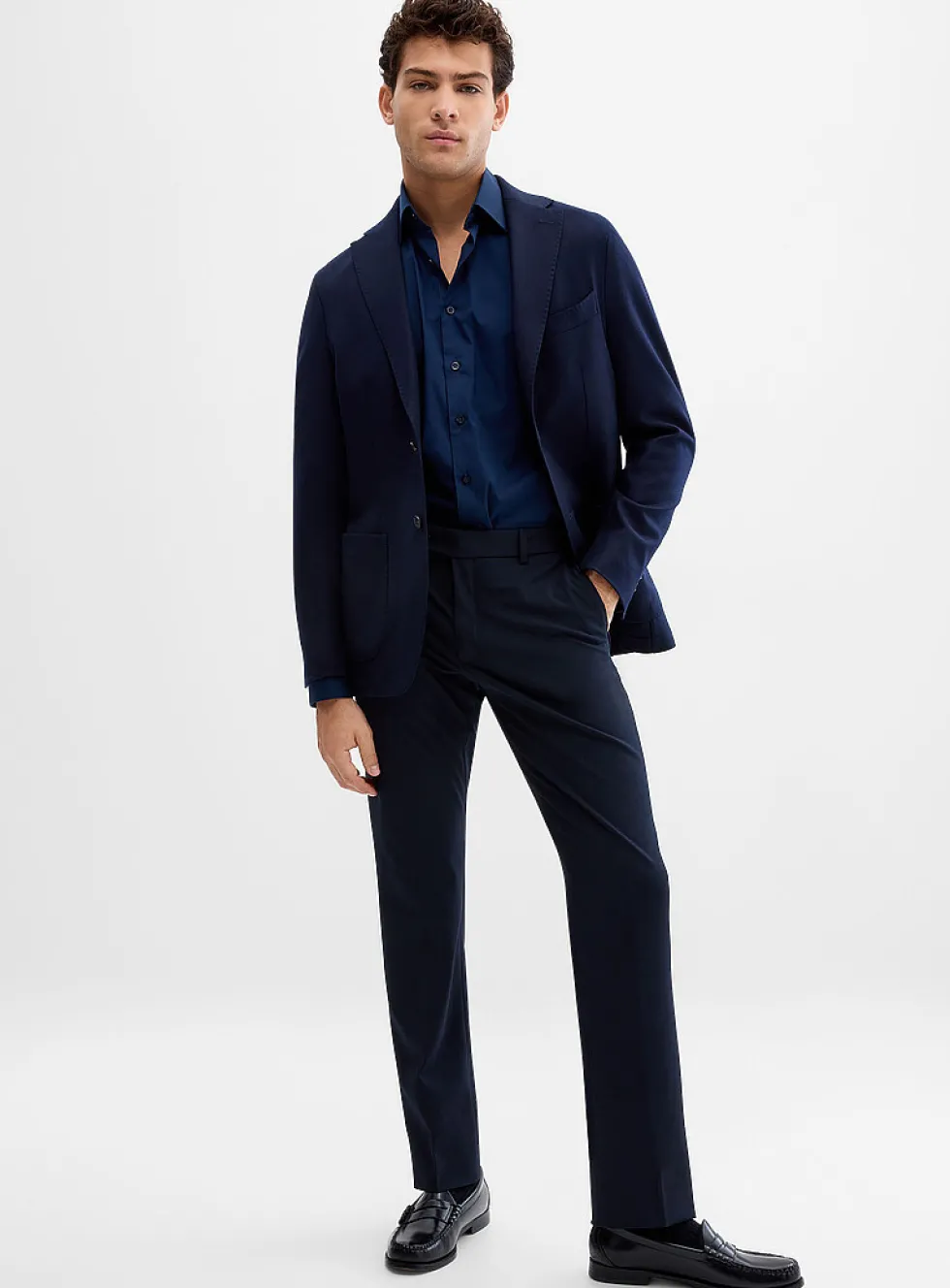 Solid twill comfort pant