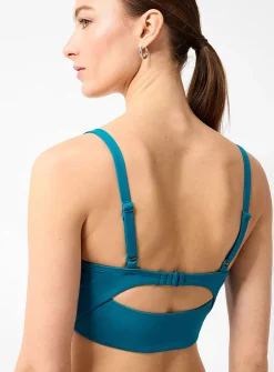 Solid V-neck bralette