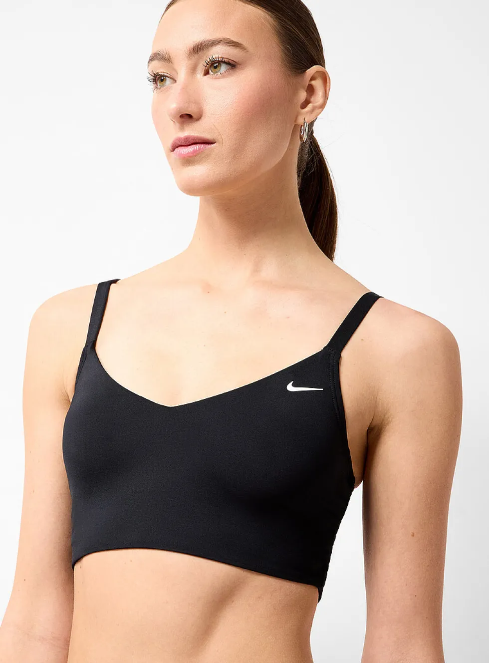 Solid V-neck bralette