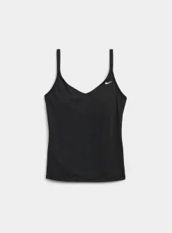 Solid V-neck tankini