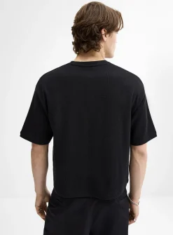 Solid waffle Henley T-shirt
