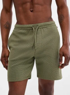 Solid waffle pyjama short