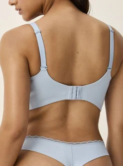 Solid wireless full-coverage bra