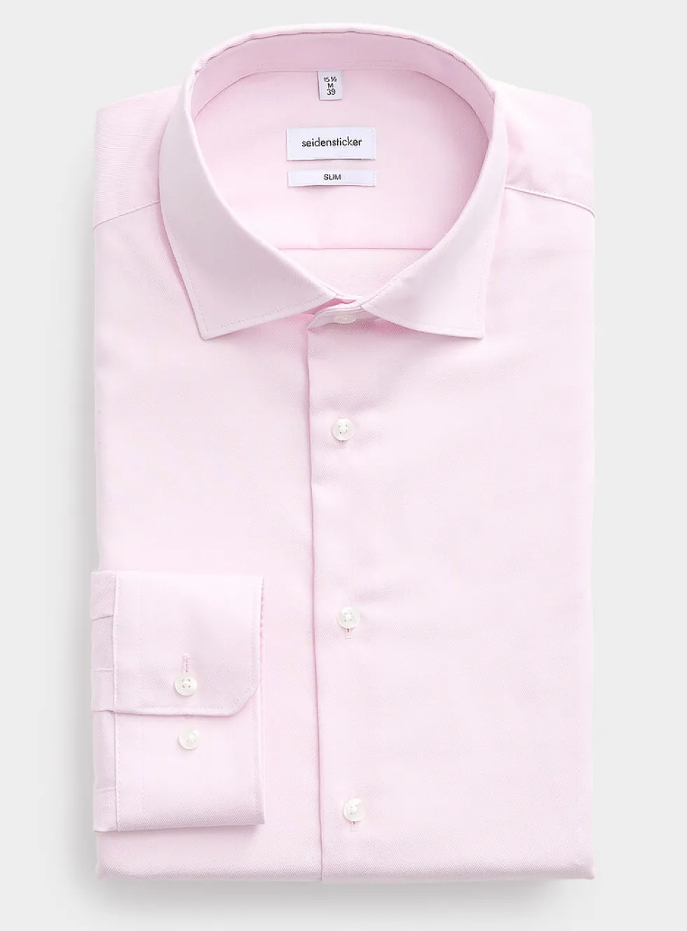 Solid wrinkle-free shirt