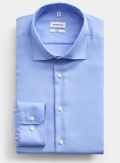 Solid wrinkle-free shirt