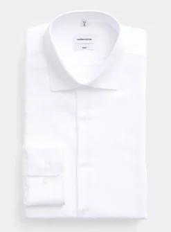Solid wrinkle-free shirt