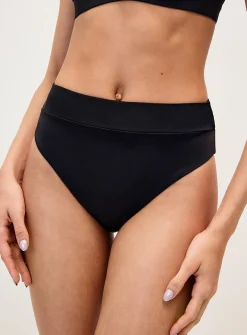 Solid-band high-rise cheeky bottom