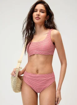 Solid-band high-rise cheeky bottom