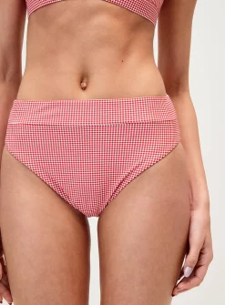 Solid-band high-rise cheeky bottom