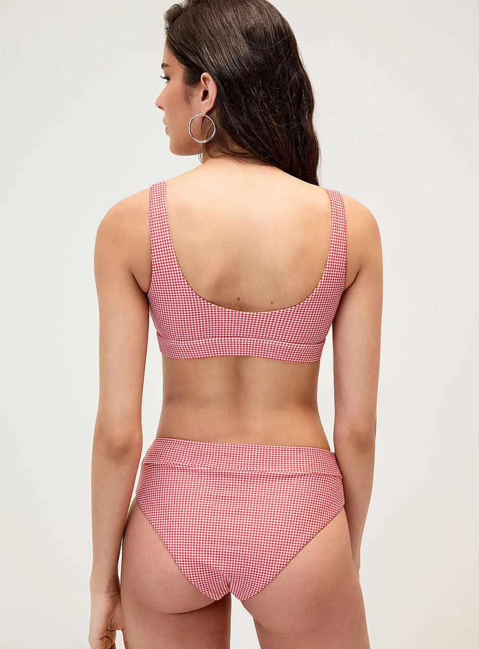 Solid-band high-rise cheeky bottom
