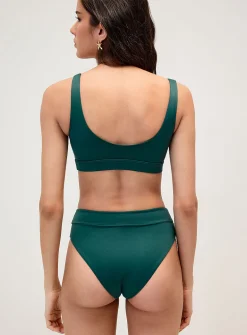 Solid-band high-rise cheeky bottom