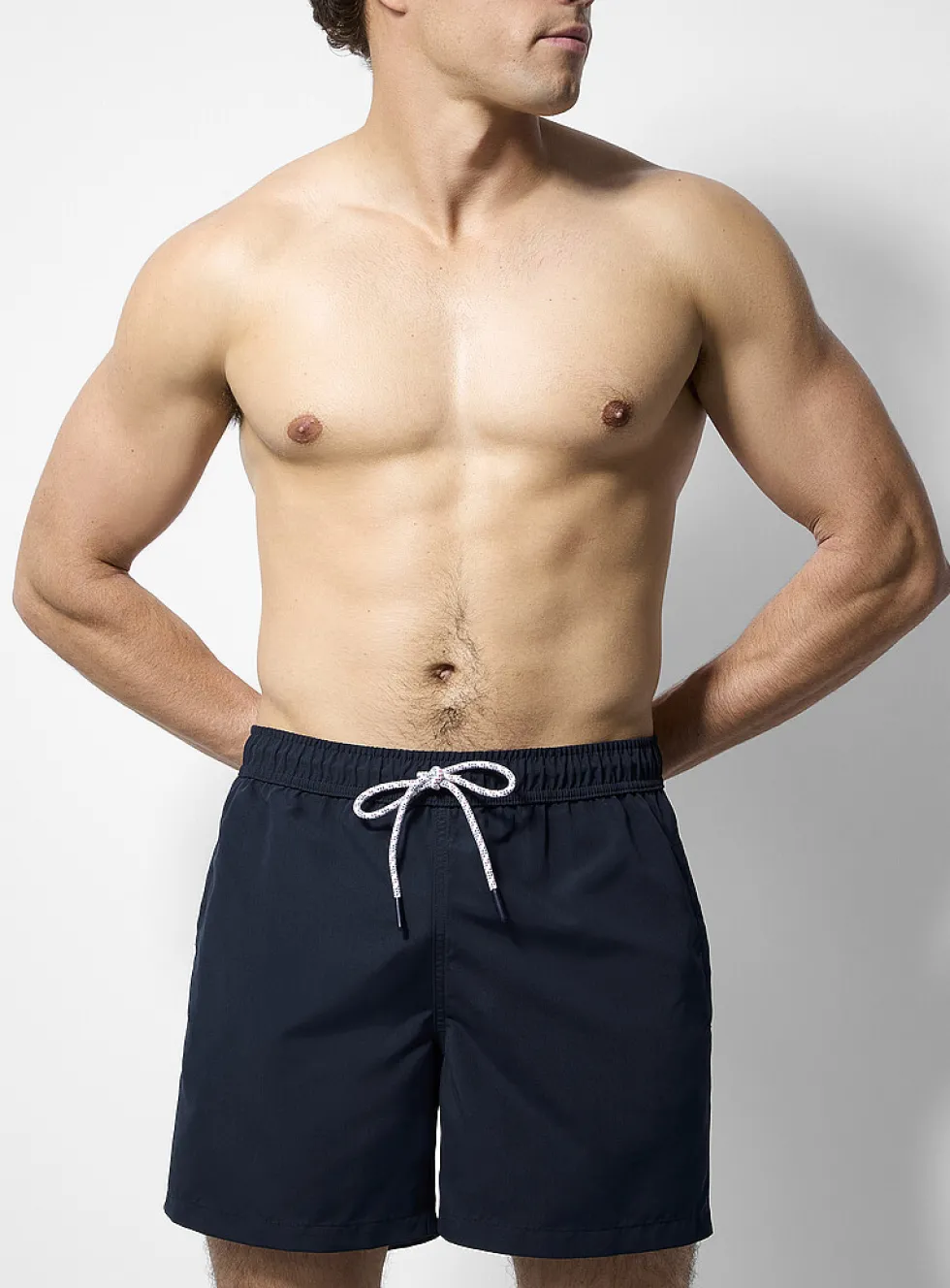 Solid-coloured swim short