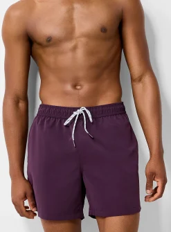 Solid-coloured swim short