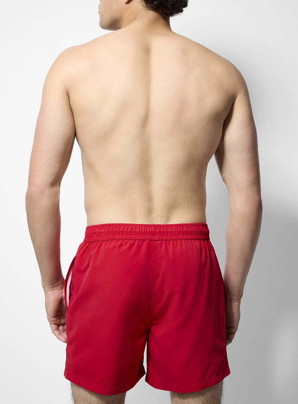 Solid-coloured swim short