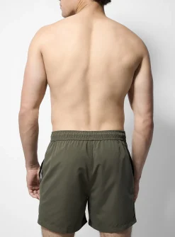 Solid-coloured swim short