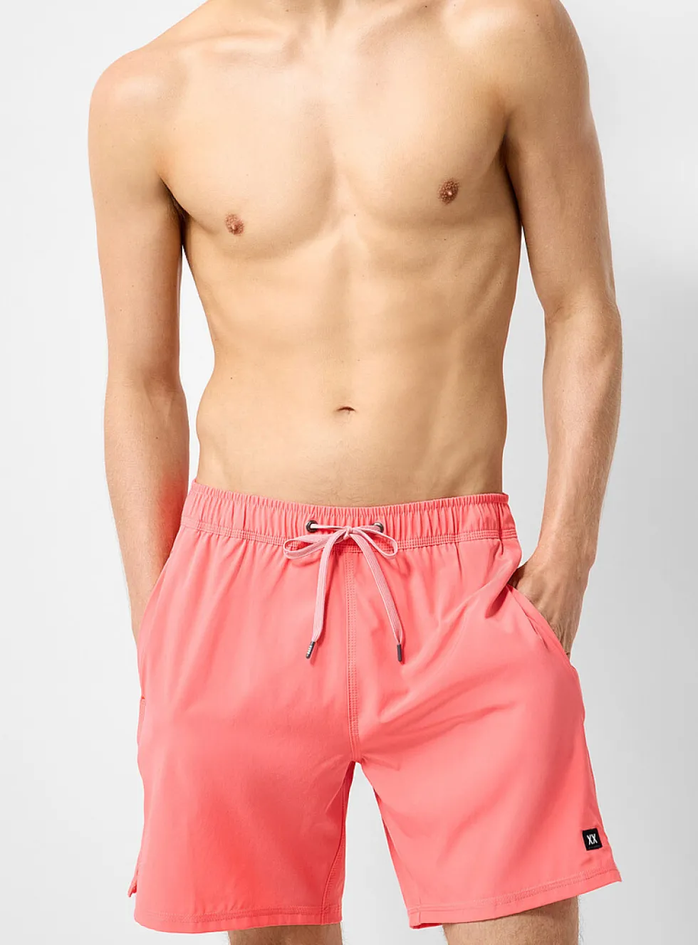 Solid-coloured swim trunk