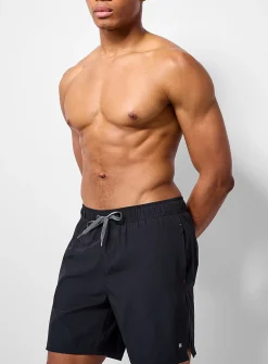 Solid-coloured swim trunk