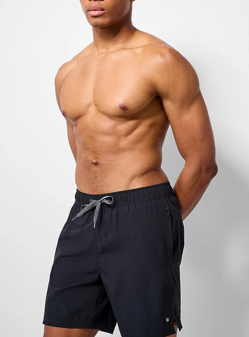 Solid-coloured swim trunk