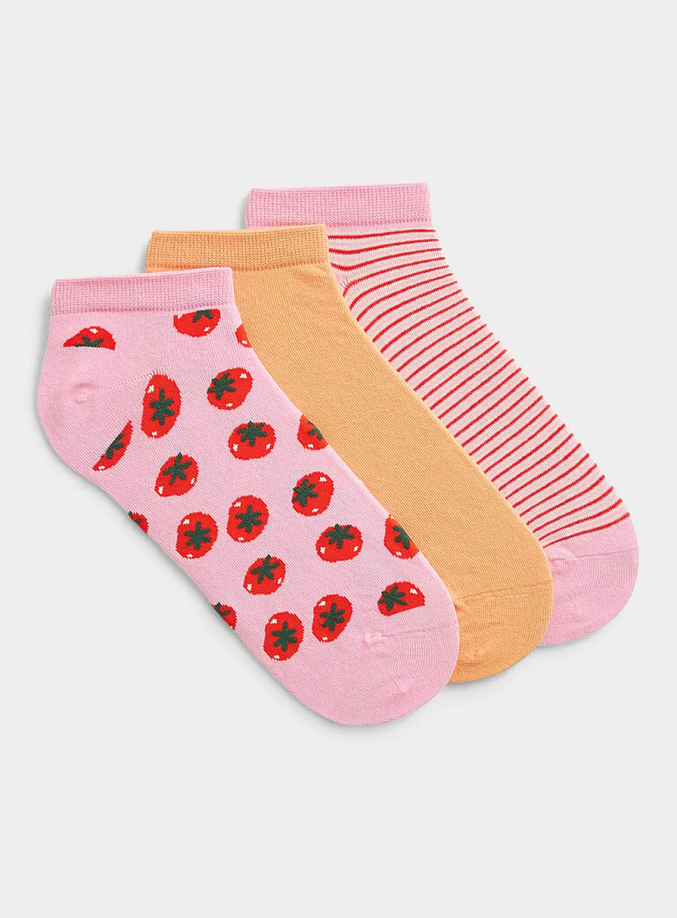 Solid/patterned ped socks