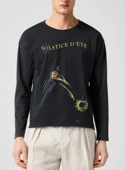 Solstice perforated long-sleeve T-shirt