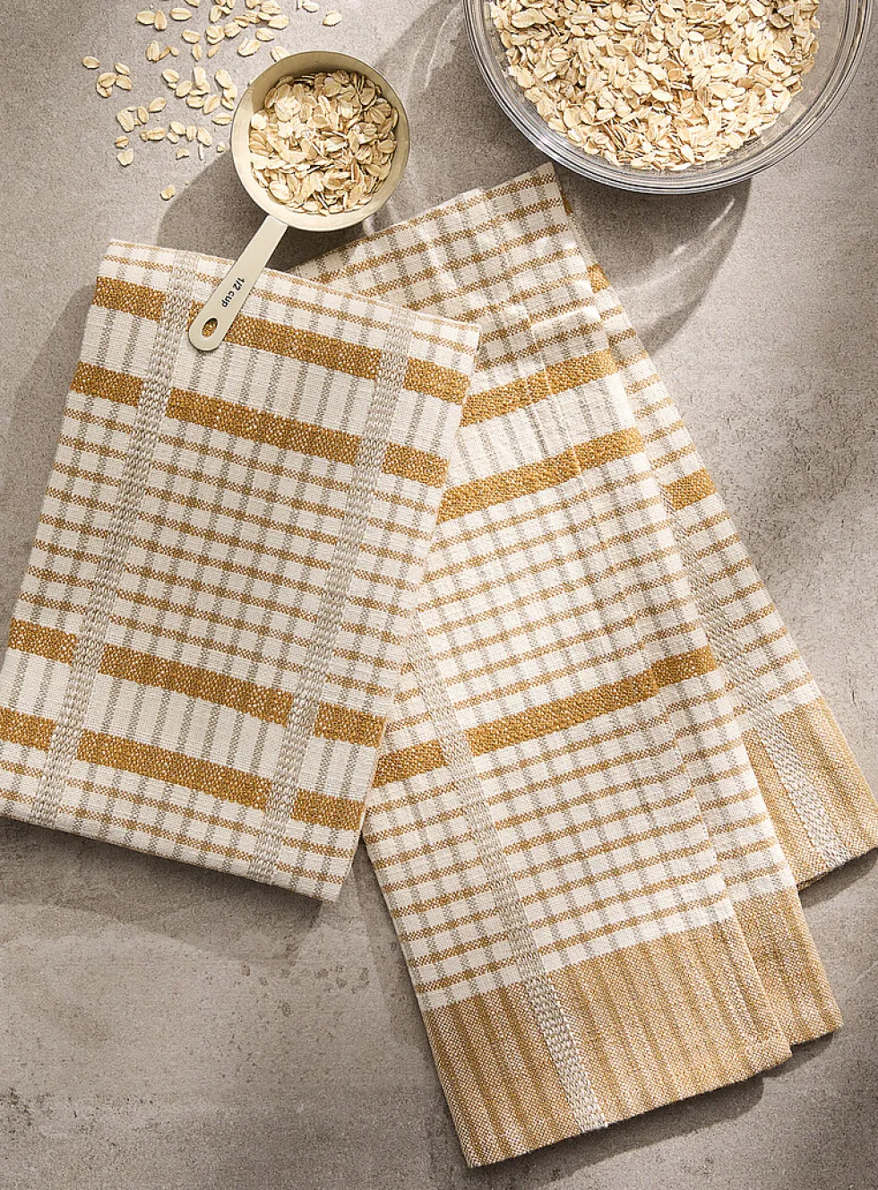 Sophisticated plaid tea towels