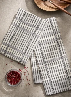Sophisticated plaid tea towels
