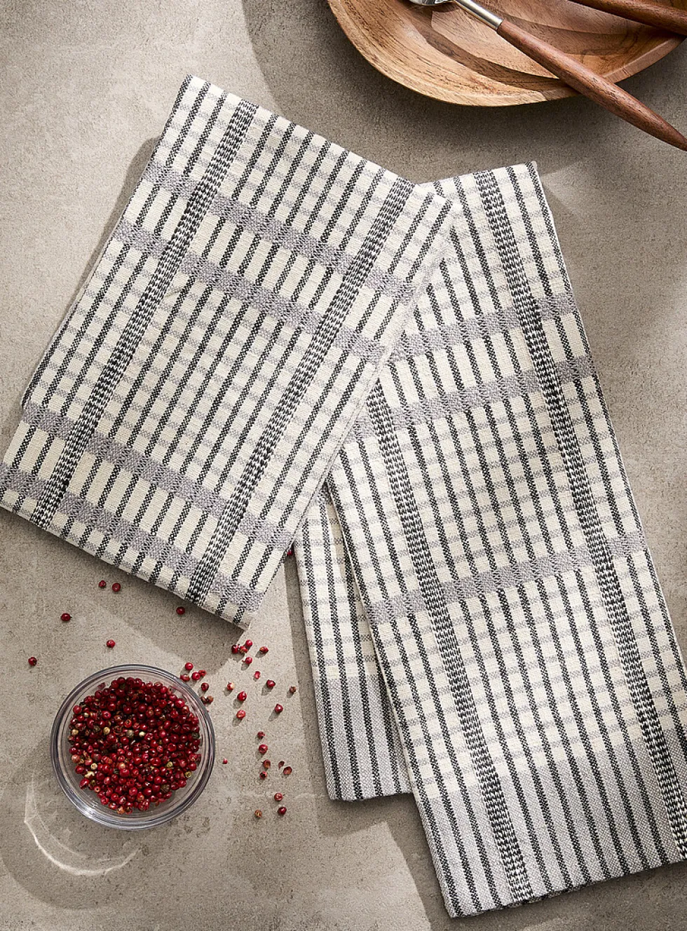 Sophisticated plaid tea towels