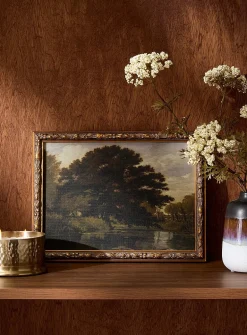 Sous l'arbre ancien retro art print