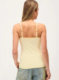 Spaghetti-strap organic cotton cami