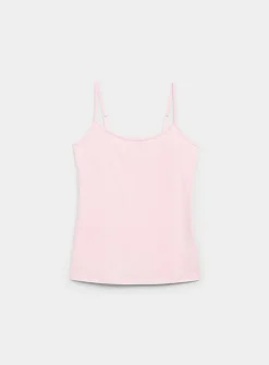 Spaghetti-strap organic cotton cami