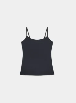 Spaghetti-strap organic cotton cami