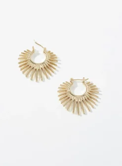 Sparkly sun earrings