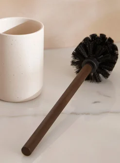 Speckled ceramic toilet brush