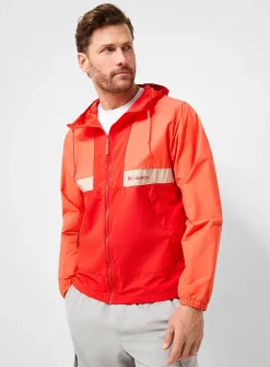 Spire Valley colour-block stretch windbreaker jacket