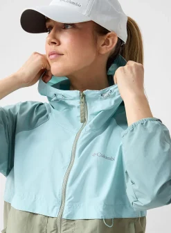 Spire Valley colour-block stretch windbreaker jacket