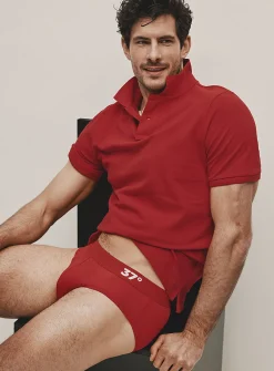 Sporty microfibre brief